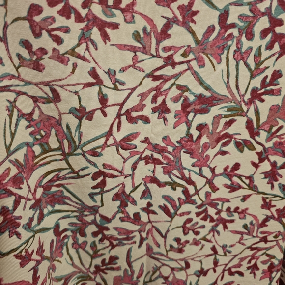 Roaman's Multicolor Floral 3/4 Sleeve Shirt - Picture 2 of 4